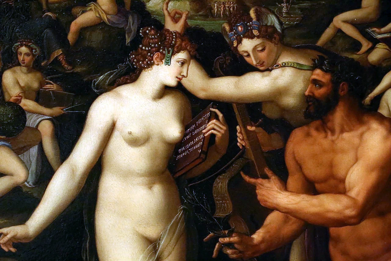 43-ercole coronato dalle muse-dettaglio 1- 1568-Uffizi